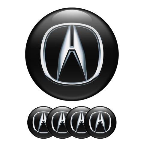 Acura Wheel Center Caps Emblem 3D Style