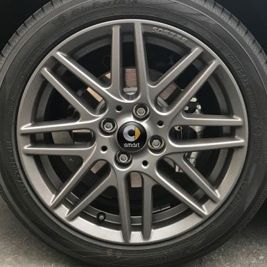 Smart Wheel Center Cap Domed Stickers Classic Style