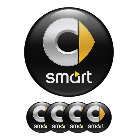 Smart Wheel Center Cap Domed Stickers Classic Style