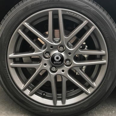 Smart Wheel Center Cap Domed Stickers New Style Logo
