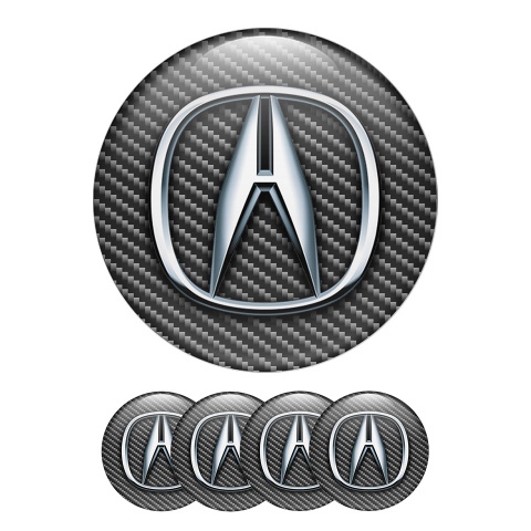 Acura Wheel Emblems for Center Hub Cap Nice Carbon Print