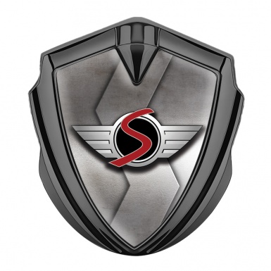 Mini Cooper S Self Adhesive Bodyside Emblem Graphite Bevel Classic Edition