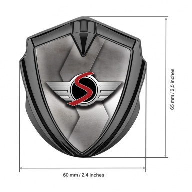 Mini Cooper S Self Adhesive Bodyside Emblem Graphite Bevel Classic Edition