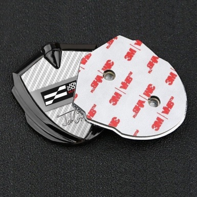 Mini Cooper Trunk Emblem Badge Graphite White Carbon John Cooper Logo