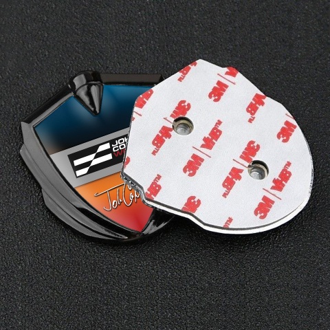Mini Cooper Tuning Badge Self Adhesive Graphite Multicolor John Cooper Logo