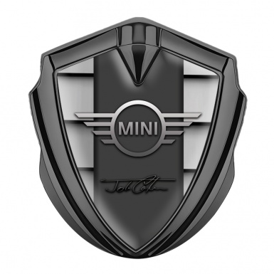 Mini Cooper Bodyside Emblem Graphite Grey Shutter John Cooper Signature
