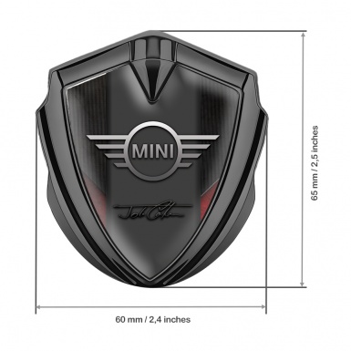 Mini Cooper Trunk Emblem Badge Graphite Stylish Template John Cooper Works