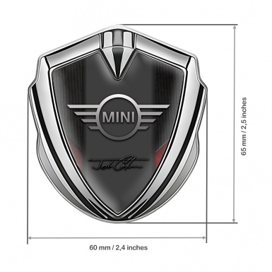 Mini Cooper Trunk Emblem Badge Silver Stylish Template John Cooper Works