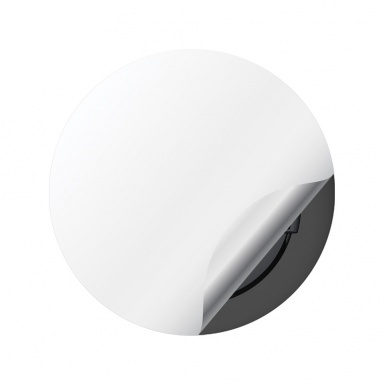 Volvo Wheel Center Cap Domed Stickers Light Color With 3D Logo