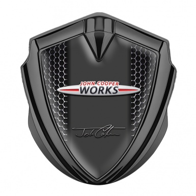 Mini Cooper Self Adhesive Bodyside Emblem Graphite Grid John Cooper Works