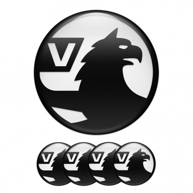 Vauxhall Center Hub Dome Stickers Nightmare Black Logo