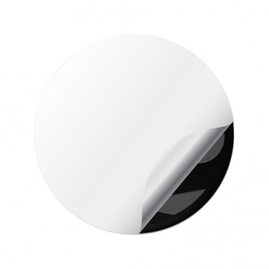 Vauxhall Center Hub Dome Stickers Nightmare Black Logo