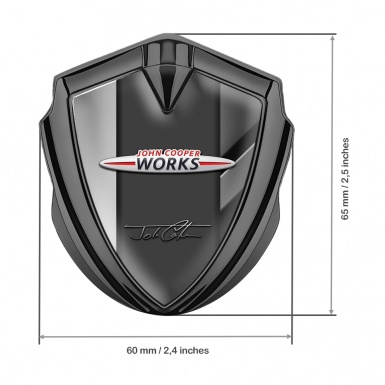Mini Cooper Bodyside Badge Graphite Stylish Vectors John Cooper Signature