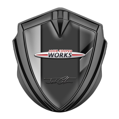 Mini Cooper Bodyside Badge Graphite Stylish Vectors John Cooper Signature