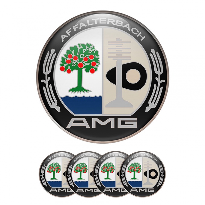 Black AMG Badge for Mercedes Benz Decal Emblem Car Sticker: Buy