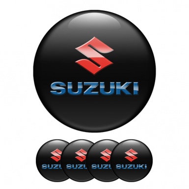 Suzuki Domed Stickers Wheel Center Cap Sports Series 3D Logo For Top Crars