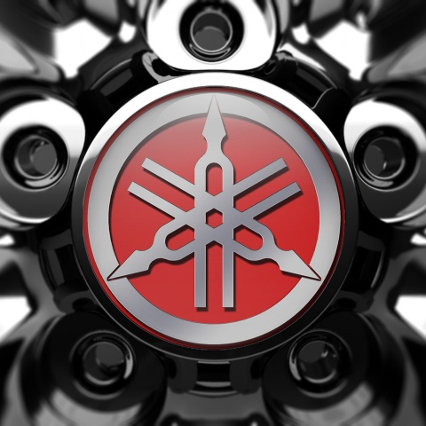 Yamaha Domed Stickers Wheel Center Cap Badge For Future Car