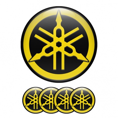 Yamaha Wheel Center Cap Domed Stickers Speed Car 