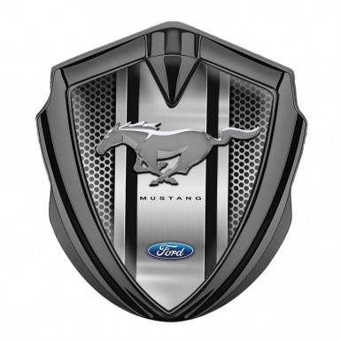 Ford Mustang 3D Car Metal Emblem Graphite Sport Stripe Chromed Logo