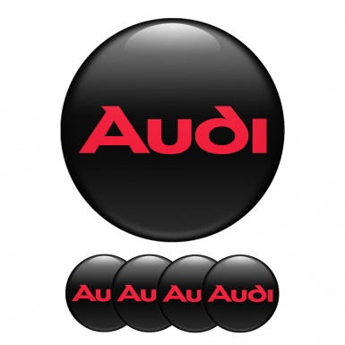 Audi Wheel Center Cap Domed Stickers Retro Logo