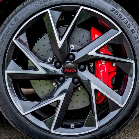 Audi Wheel Center Cap Domed Stickers Retro Logo