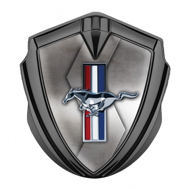 Ford Mustang Bodyside Emblem Graphite Metallic Color Logo Design
