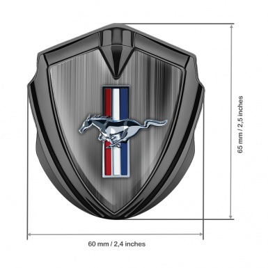 Ford Mustang Fender Emblem Badge Graphite Aurora Colorful Logo