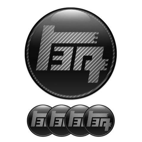 Toyota Trd Domed Stickers Wheel Center Cap Super Star Carbon Logo