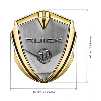 Buick Tuning Emblem Self Adhesive Gold Center Plate Grunge Design
