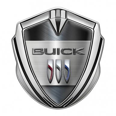 Buick Trunk Emblem Badge Silver Metallic Plate Shield Logo Design