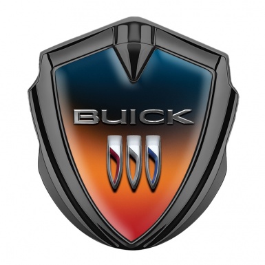 Buick Bodyside Metal Emblem Graphite Multicolor Base Classic Design