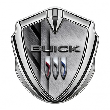 Buick Fender Emblem Badge Silver Crossed Metallic Plates Edition
