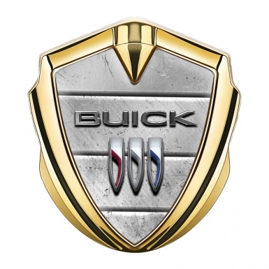 Buick Self Adhesive Bodyside Emblem Gold Stone Plates Edition