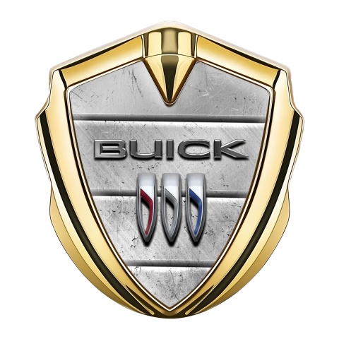 Buick Self Adhesive Bodyside Emblem Gold Stone Plates Edition