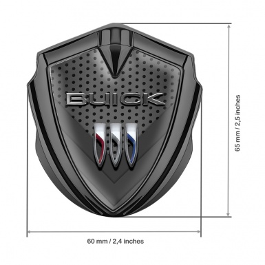 Buick Fender Emblem Badge Graphite Light Mesh V Shape Edition