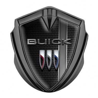 Buick Trunk Metal Emblem Badge Graphite Carbon Base Sport Stripe