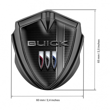 Buick Trunk Metal Emblem Badge Graphite Carbon Base Sport Stripe
