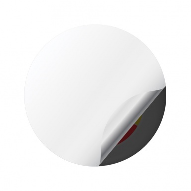 Fiat Abarth Sticker Wheel Center Hub Cap Classis Grey
