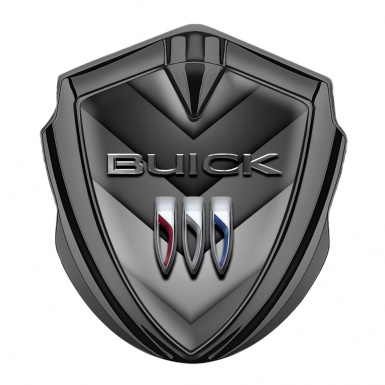 Buick Trunk Emblem Badge Graphite V Shaped Grey Panel Edition