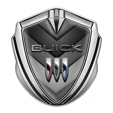 Buick Trunk Emblem Badge Silver V Shaped Grey Panel Edition
