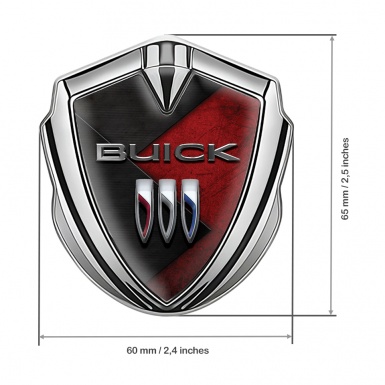 Buick Trunk Emblem Badge Silver Stylish Red Plates Edition
