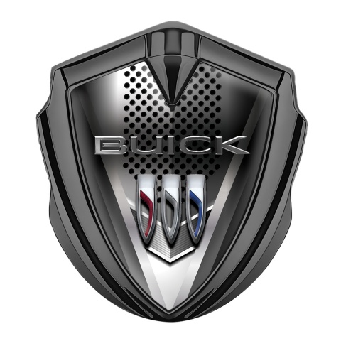 Buick Trunk Emblem Graphite Metallic Plate Chromed Logo Effect
