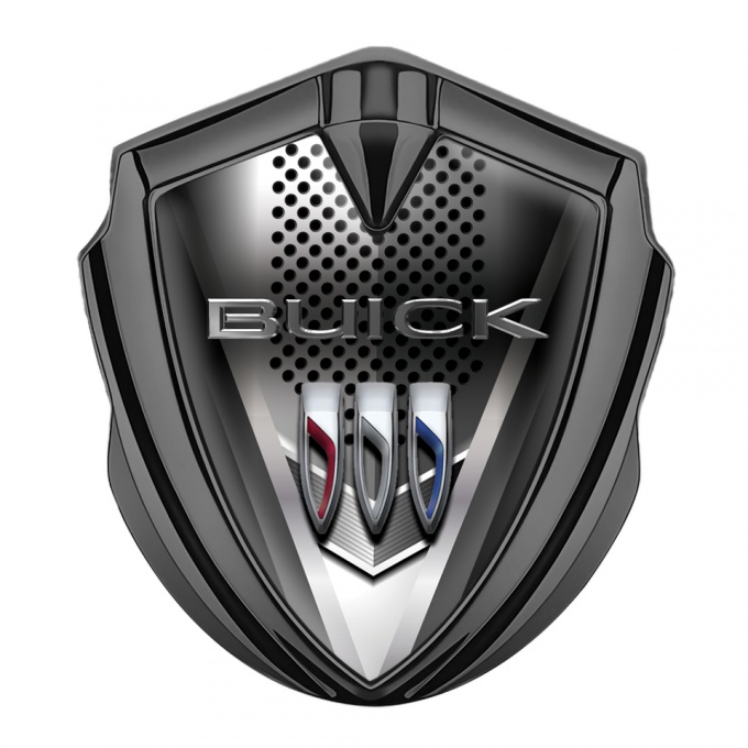 Buick Trunk Emblem Graphite Metallic Plate Chromed Logo Effect