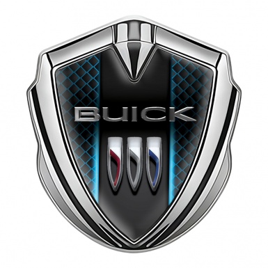 Buick Bodyside Badge Self Adhesive Silver Blue Grille Glow Effect