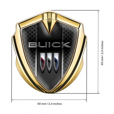 Buick Fender Emblem Badge Gold Dark Grille Glow Effect