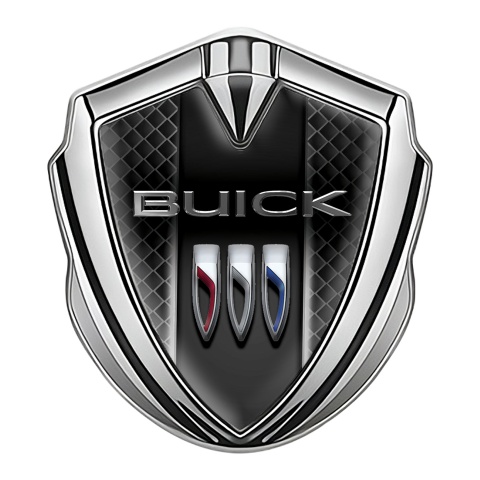 Buick Fender Emblem Badge Silver Dark Grille Glow Effect
