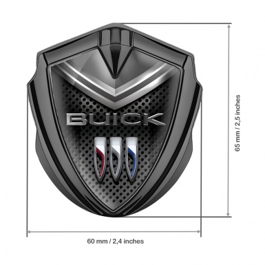 Buick Trunk Emblem Badge Graphite Dark Grille Grey Cap Elements