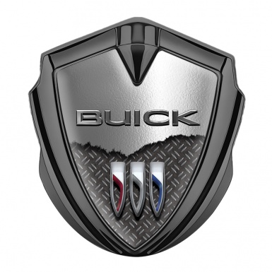 Buick 3D Car Metal Emblem Graphite Half Torn Metal Template