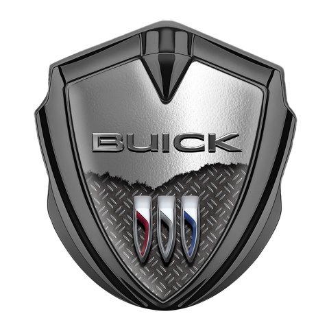 Buick 3D Car Metal Emblem Graphite Half Torn Metal Template