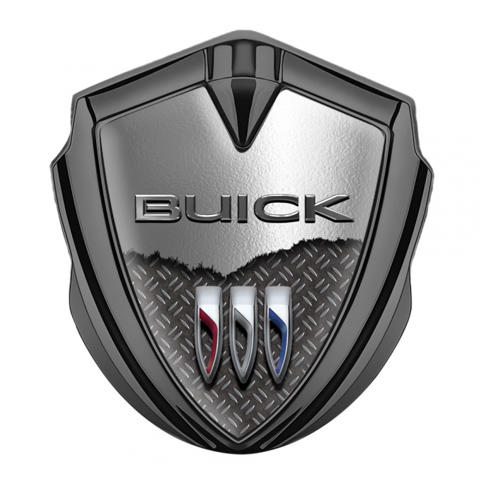 Buick 3D Car Metal Emblem Graphite Half Torn Metal Template